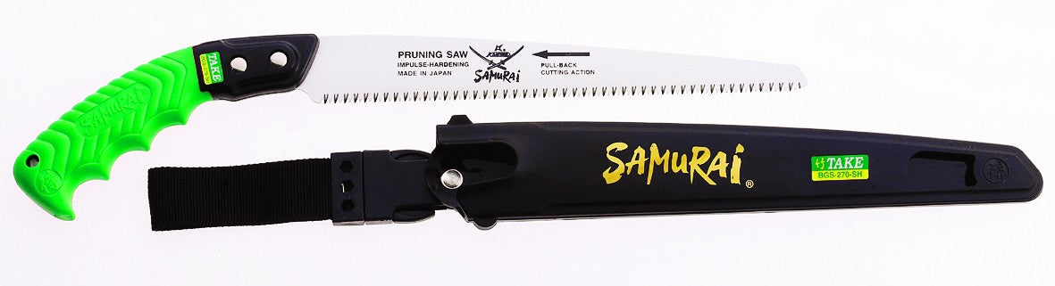 Χειροπρίονο σταθερό με ευθεία λάμα λεπτής οδόντωσης 24 cm και θήκη Samurai