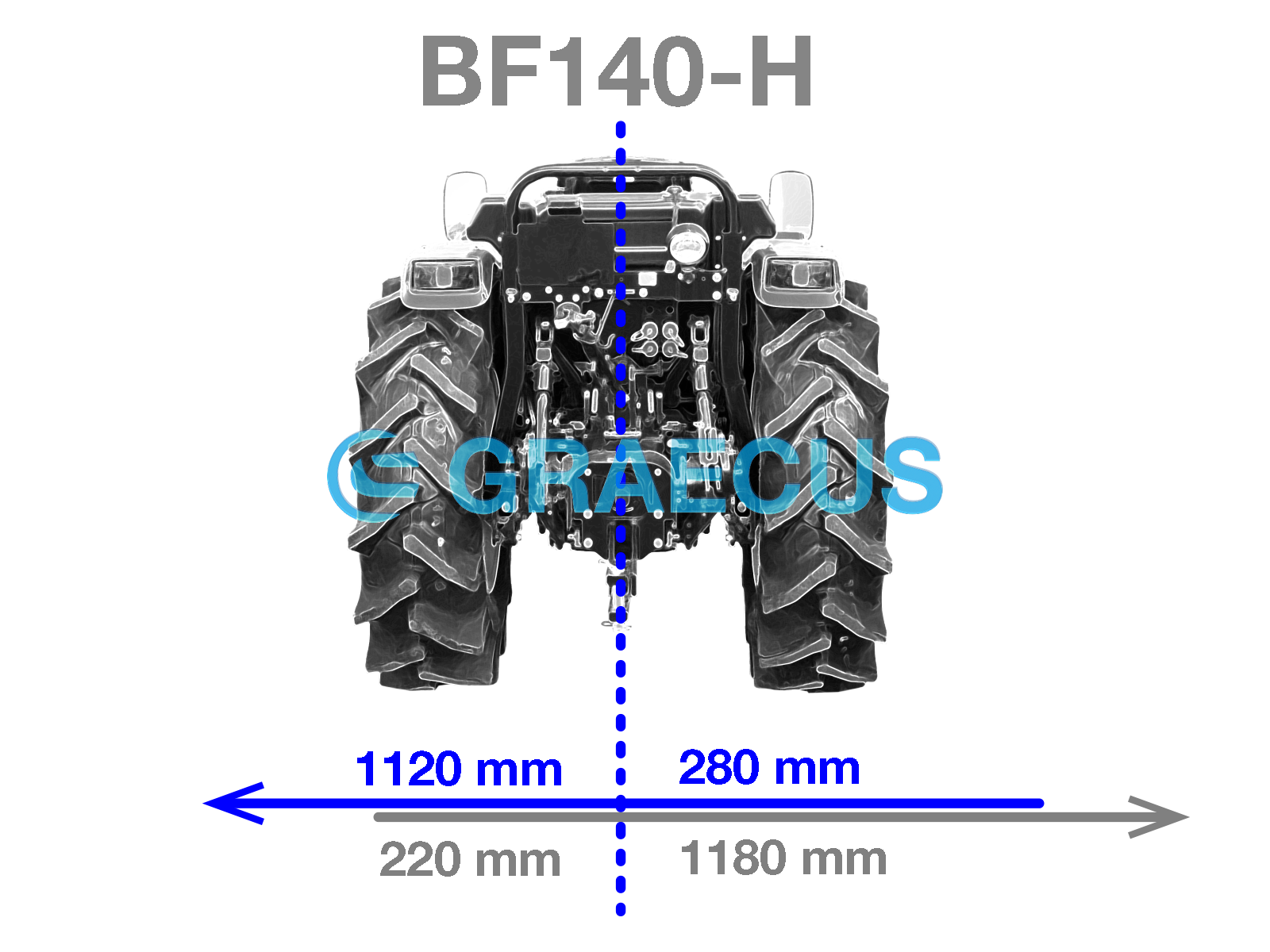 Φρέζα βαρέως τύπου υδραυλική μετατόπιση BF140-H