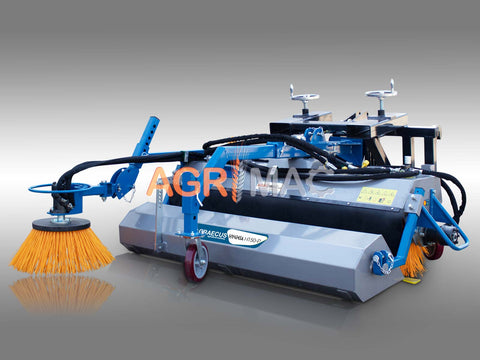HYGIEIA H150-P Υδραυλική σκούπα καθαρισμού με επιπλέον πλάγια βούρτσα επαναφοράς και κάδο