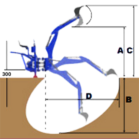 Τσαπάκι με υδραυλική μετατόπιση βραχίονα για τρακτέρ HADES TA250 PRO