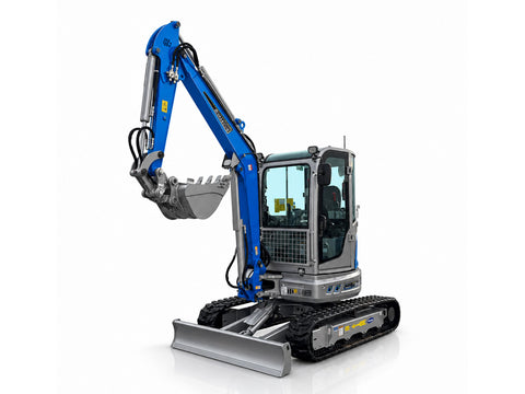 Μίνι εκσκαφέας με καμπίνα A/C 4T, Kubota Diesel, με περιστροφή στην μπούμα, πλαϊνούς μοχλούς χειρισμού και γραμμή σφύρας EB40C-PRO
