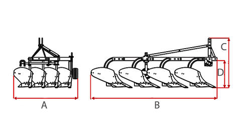 Αλέτρι – Άροτρο 2υνο 10αρι με ρόδα Φ280 DIA10