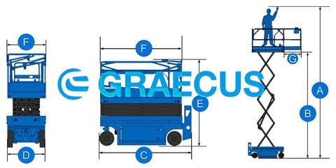 Εργοεξέδρα με ηλεκτρική πορεία και ανύψωση HERMES 1400