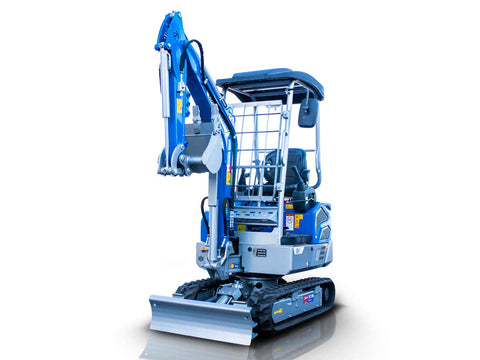Μίνι τσαπάκι 2.1T, Kubota Diesel, με περιστροφή στην μπούμα, πτυσσόμενες ερπύστριες, πλαϊνούς μοχλούς χειρισμού και γραμμή σφύρας EB21-PRO