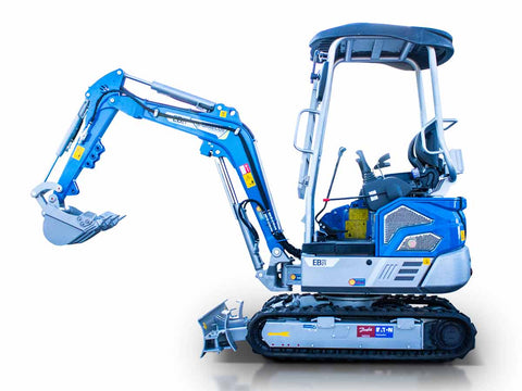 Μίνι τσαπάκι 2.1T, Kubota Diesel, με περιστροφή στην μπούμα, πτυσσόμενες ερπύστριες, πλαϊνούς μοχλούς χειρισμού και γραμμή σφύρας EB21-PRO