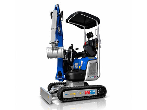Μικρός ερπυστριοφόρος εκσκαφέας 1.4T, Diesel Kubota, εμβολοφόρα αντλία, Hi Lo, μακρύ σασί, περιστροφή στην μπούμα, πτυσσόμενες ερπύστριες, πλαϊνούς μοχλούς χειρισμού και γραμμή σφύρας
