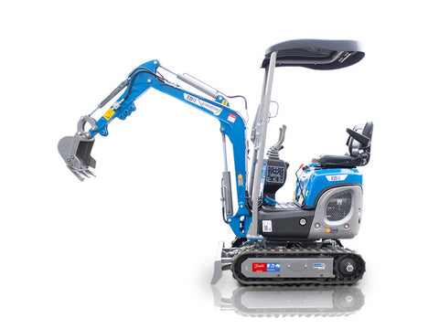 Μικρός ερπυστριοφόρος εκσκαφέας 1.2T, Kubota Diesel, με περιστροφή στην μπούμα EB12-BOOM