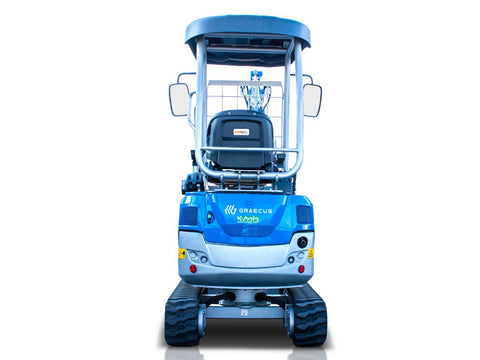 Μίνι τσαπάκι 1.7T, Kubota Diesel, με περιστροφή στην μπούμα, πτυσσόμενες ερπύστριες, πλαϊνούς μοχλούς χειρισμού και γραμμή σφύρας EB17-PRO