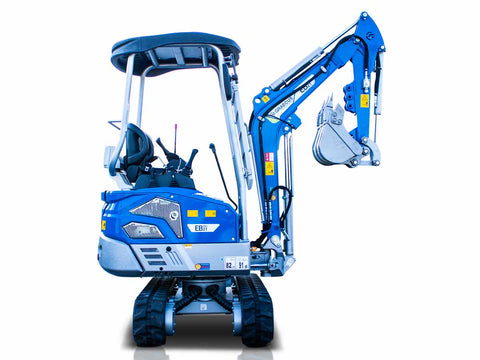 Μίνι τσαπάκι 2.1T, Kubota Diesel, με περιστροφή στην μπούμα, πτυσσόμενες ερπύστριες, πλαϊνούς μοχλούς χειρισμού και γραμμή σφύρας EB21-PRO