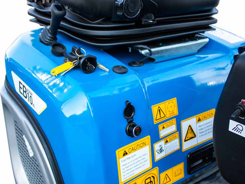 Μικρός ερπυστριοφόρος εκσκαφέας 1T, Diesel, με περιστροφή στην μπούμα και πτυσσόμενες ερπύστριες EB10-XL