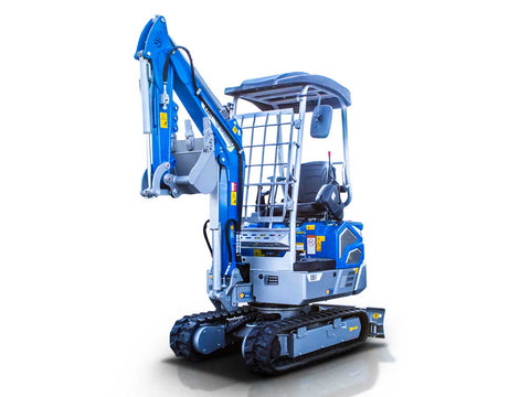 Μίνι τσαπάκι 2.1T, Kubota Diesel, με περιστροφή στην μπούμα, πτυσσόμενες ερπύστριες, πλαϊνούς μοχλούς χειρισμού και γραμμή σφύρας EB21-PRO