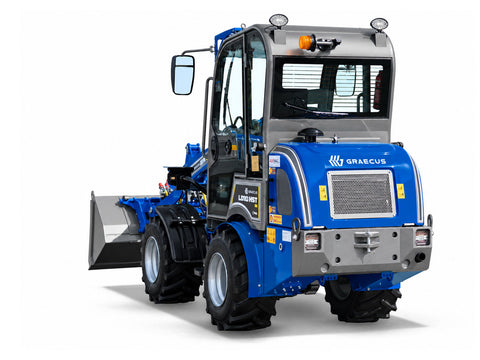 Σπαστός τροχοφόρος φορτωτής 4×4 4WD | Μέγιστη ανύψωση 2.7m | Ικανότητα φόρτωσης έως 0.9Τ | Καμπίνα | Υδροστατικό σαζμάν | STAGE V | LD10 HST Cab