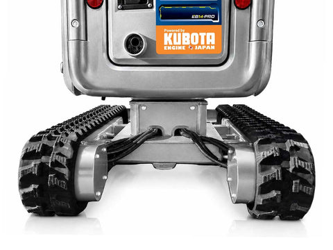 Μικρός ερπυστριοφόρος εκσκαφέας 1.4T, Diesel Kubota, εμβολοφόρα αντλία, Hi Lo, μακρύ σασί, περιστροφή στην μπούμα, πτυσσόμενες ερπύστριες, πλαϊνούς μοχλούς χειρισμού και γραμμή σφύρας