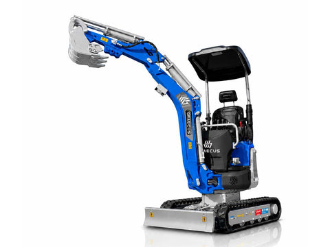Μικρός ερπυστριοφόρος εκσκαφέας 1.4T, Diesel Kubota, εμβολοφόρα αντλία, Hi Lo, μακρύ σασί, περιστροφή στην μπούμα, πτυσσόμενες ερπύστριες, πλαϊνούς μοχλούς χειρισμού και γραμμή σφύρας