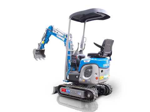 Μικρός ερπυστριοφόρος εκσκαφέας 1.2T, Kubota Diesel, με περιστροφή στην μπούμα EB12-BOOM