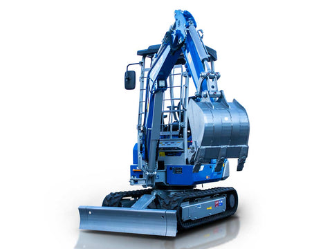 Μίνι τσαπάκι 2.4T, Kubota Diesel, με περιστροφή στην μπούμα, πτυσσόμενες ερπύστριες, πλαϊνούς μοχλούς χειρισμού και γραμμή σφύρας EB24-PRO