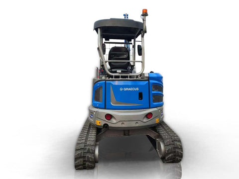 Μίνι εκσκαφέας 4T, Kubota Diesel, με περιστροφή στην μπούμα, πλαϊνούς μοχλούς χειρισμού και γραμμή σφύρας EB40-PRO