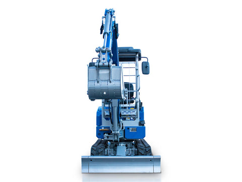 Μίνι τσαπάκι 2.4T, Kubota Diesel, με περιστροφή στην μπούμα, πτυσσόμενες ερπύστριες, πλαϊνούς μοχλούς χειρισμού και γραμμή σφύρας EB24-PRO