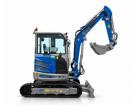 Μίνι εκσκαφέας με καμπίνα A/C 4T, Kubota Diesel, με περιστροφή στην μπούμα, πλαϊνούς μοχλούς χειρισμού και γραμμή σφύρας EB40C-PRO