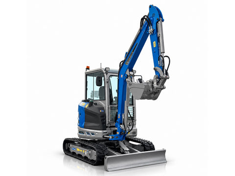 Μίνι εκσκαφέας με καμπίνα A/C 4T, Kubota Diesel, με περιστροφή στην μπούμα, πλαϊνούς μοχλούς χειρισμού και γραμμή σφύρας EB40C-PRO