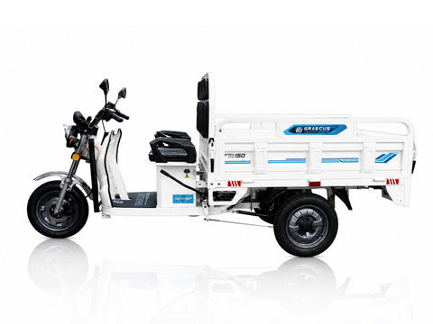 Ηλεκτρικό τρίκυκλο με ωφέλιμο φορτίο 253 kg, μέγιστη ταχύτητα 35 km/h και αυτονομία έως 60 km. Διαθέτει ανατρεπόμενη καρότσα 1500 × 1100 × 330 mm και μπαταρία 72V 45Ah.