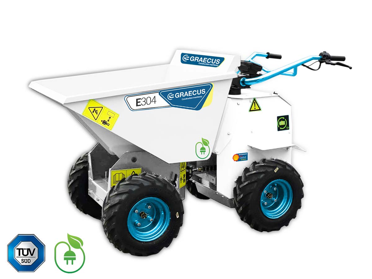 Hλεκτρικό μίνι ντάμπερ σπαστό | 4x4 4WD |  Με ωφέλιμο φορτίο 300kg |  Ισχύς κινητήρα 3000W/48V | Μπαταρία λιθίου 48V 32Ah | Hλεκτρική ανατροπή