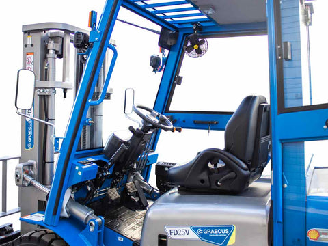 Κλάρκ 4.0Τ diesel | Duplex 3000mm | υδραυλική πλάγια μετατόπιση |  καμπίνα με θέρμανση | πιρούνια 1220mm