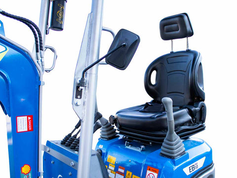 Μικρός ερπυστριοφόρος εκσκαφέας 1T, Diesel, με περιστροφή στην μπούμα, πτυσσόμενες ερπύστριες και πλαϊνοί μοχλοί χειρισμού EB10-PRO