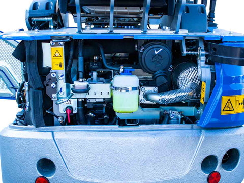 Μίνι τσαπάκι 2.4T, Kubota Diesel, με περιστροφή στην μπούμα, πτυσσόμενες ερπύστριες, πλαϊνούς μοχλούς χειρισμού και γραμμή σφύρας EB24-PRO