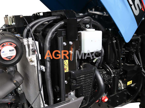 LS XU6168 Cab 84HP 4WD Mitsubishi TURBO δενδροκομικό-αμπελουργικό τρακτέρ καμπίνα συνδυασμός με GRAECUS FREZA B185