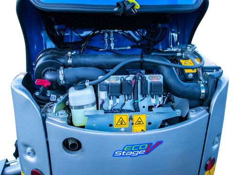 Μίνι τσαπάκι 1.2T, Diesel, με περιστροφή στην μπούμα, πτυσσόμενες ερπύστριες και πλαϊνοί μοχλοί χειρισμού EB12-PRO