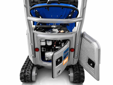 Μικρός ερπυστριοφόρος εκσκαφέας 1.4T, Diesel Kubota, εμβολοφόρα αντλία, Hi Lo, μακρύ σασί, περιστροφή στην μπούμα, πτυσσόμενες ερπύστριες, πλαϊνούς μοχλούς χειρισμού και γραμμή σφύρας