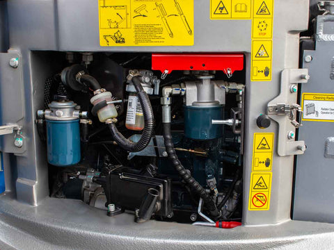 Μίνι εκσκαφέας με καμπίνα A/C 4T, Kubota Diesel, με περιστροφή στην μπούμα, πλαϊνούς μοχλούς χειρισμού και γραμμή σφύρας EB40C-PRO