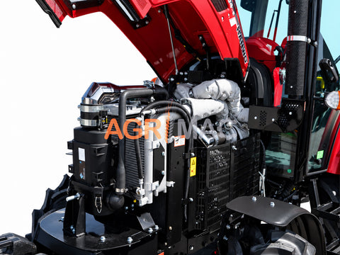 Τρακτέρ 4x4 με καμπίνα και Air Condition | 60 HP μέγιστη ισχύς | Τετρακύλινδρος κινητήρας Turbo | Συγχρονισμένη ρεβέρσα 8+8 | Αερόφρενα | HANWO 504 PRO CAB