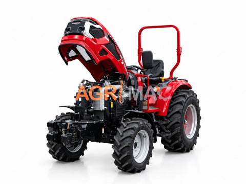 Τρακτέρ 4x4 ROPS | 60 HP μέγιστη ισχύς | Τετρακύλινδρος κινητήρας Turbo | Συγχρονισμένη ρεβέρσα 8+8 | Αερόφρενα | HANWO 504 PRO ROPS