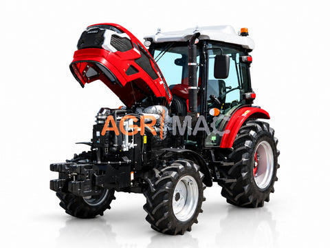 Τρακτέρ 4x4 με καμπίνα και Air Condition | 60 HP μέγιστη ισχύς | Τετρακύλινδρος κινητήρας Turbo | Συγχρονισμένη ρεβέρσα 8+8 | Αερόφρενα | HANWO 504 PRO CAB