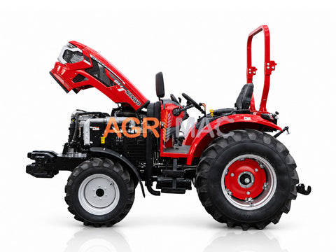 Τρακτέρ 4x4 ROPS | 60 HP μέγιστη ισχύς | Τετρακύλινδρος κινητήρας Turbo | Συγχρονισμένη ρεβέρσα 8+8 | Αερόφρενα | HANWO 504 PRO ROPS