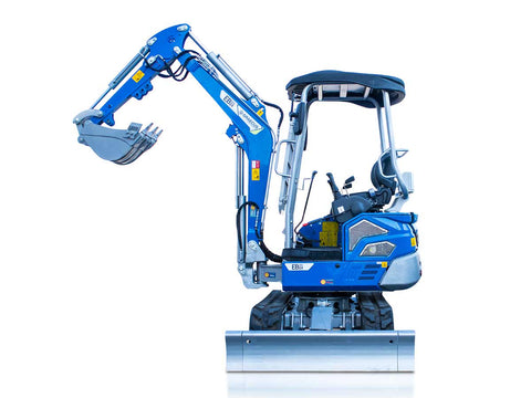 Μίνι τσαπάκι 2.4T, Kubota Diesel, με περιστροφή στην μπούμα, πτυσσόμενες ερπύστριες, πλαϊνούς μοχλούς χειρισμού και γραμμή σφύρας EB24-PRO