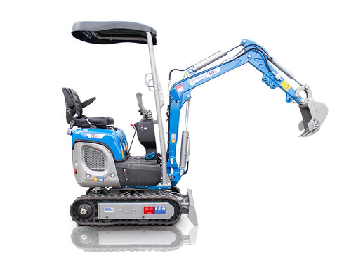 Μικρός ερπυστριοφόρος εκσκαφέας 1.2T, Kubota Diesel, με περιστροφή στην μπούμα EB12-BOOM