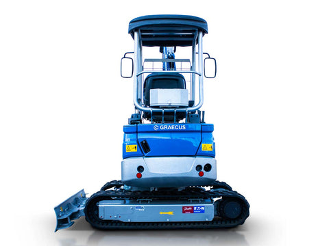 Μίνι τσαπάκι 2.4T, Kubota Diesel, με περιστροφή στην μπούμα, πτυσσόμενες ερπύστριες, πλαϊνούς μοχλούς χειρισμού και γραμμή σφύρας EB24-PRO