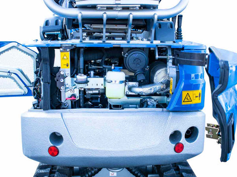 Μίνι τσαπάκι 2.1T, Kubota Diesel, με περιστροφή στην μπούμα, πτυσσόμενες ερπύστριες, πλαϊνούς μοχλούς χειρισμού και γραμμή σφύρας EB21-PRO