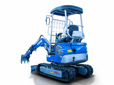 Μίνι τσαπάκι 2.4T, Kubota Diesel, με περιστροφή στην μπούμα, πτυσσόμενες ερπύστριες, πλαϊνούς μοχλούς χειρισμού και γραμμή σφύρας EB24-PRO