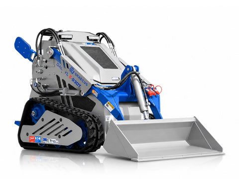 Ερπυστριοφόρος μίνι φορτωτής με Honda GX690 V-Twin, ταχυσύνδεσμο παρελκομένων, 3 αντλίες, DANFOSS Δανίας και ψυγείο υδραυλικού λαδιού.