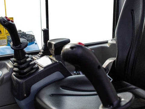 Μίνι εκσκαφέας με καμπίνα A/C 4T, Kubota Diesel, με περιστροφή στην μπούμα, πλαϊνούς μοχλούς χειρισμού και γραμμή σφύρας EB40C-PRO