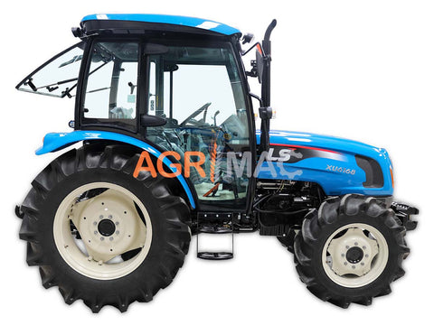 LS XU6168 Cab 84HP 4WD Mitsubishi TURBO δενδροκομικό-αμπελουργικό τρακτέρ καμπίνα συνδυασμός με GRAECUS FREZA B185