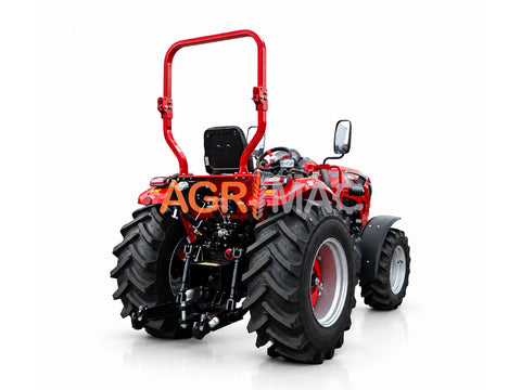 Τρακτέρ 4x4 ROPS | 60 HP μέγιστη ισχύς | Τετρακύλινδρος κινητήρας Turbo | Συγχρονισμένη ρεβέρσα 8+8 | Αερόφρενα | HANWO 504 PRO ROPS