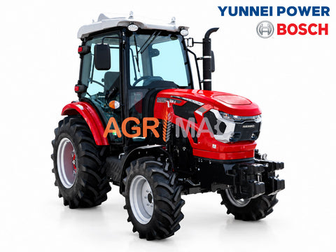 Τρακτέρ 4x4 με καμπίνα και Air Condition | 60 HP μέγιστη ισχύς | Τετρακύλινδρος κινητήρας Turbo | Συγχρονισμένη ρεβέρσα 8+8 | Αερόφρενα | HANWO 504 PRO CAB