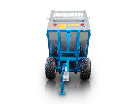 Τρείλερ για τρακτέρ με μηχανική ανατροπή 600kg και γαλβανιζέ παραπέτα MT600-M