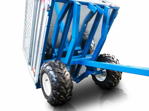 Τρείλερ για τρακτέρ με μηχανική ανατροπή 600kg και γαλβανιζέ παραπέτα MT600-M