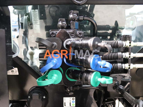LS XU6168 Cab 84HP 4WD Mitsubishi TURBO δενδροκομικό-αμπελουργικό τρακτέρ καμπίνα συνδυασμός με GRAECUS FREZA B185